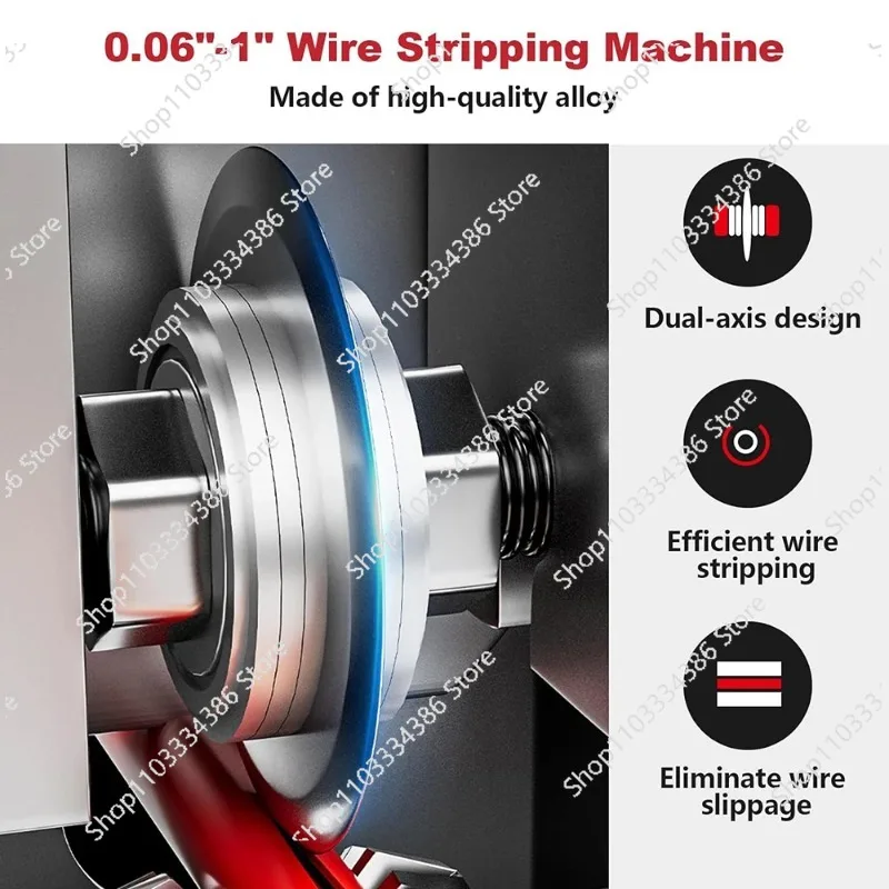 Manual Wire Stripping Machine 0.06-1 Inch Gauge Wire Peeler Tool for Scrap Copper Wire Recycling