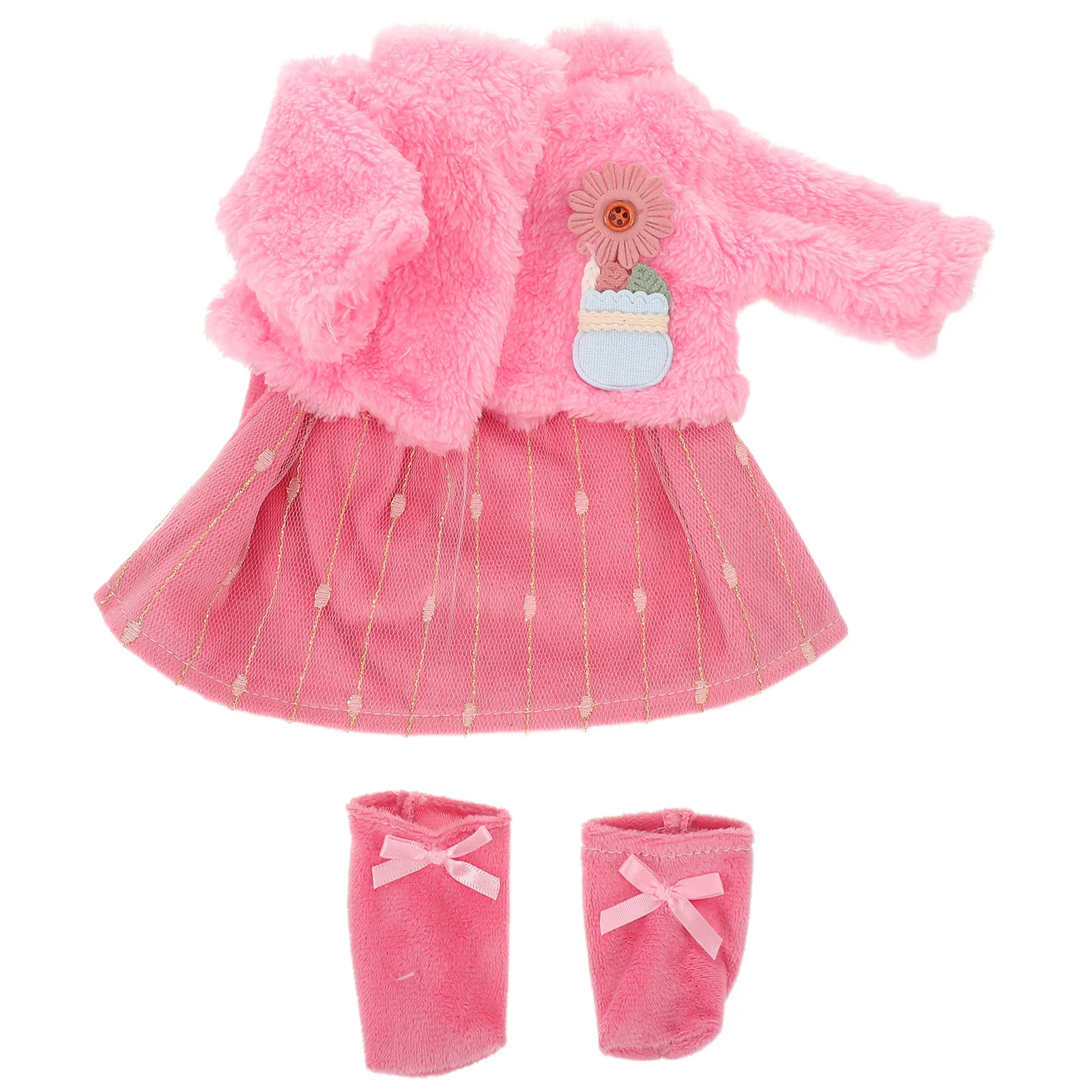 

1 комплект, одежда для девочек, юбка, розовая одежда принцессы для балета, танцевальные наряды, костюм на день рождения, комплект одежды 18 дюймов для Америки