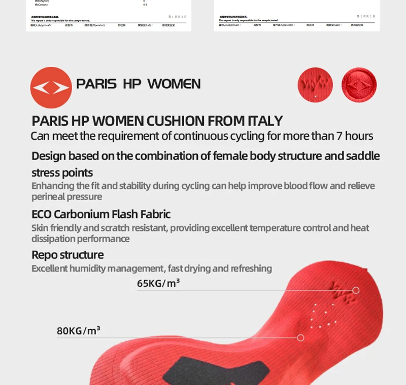 YKYWBIKE Damen Winter-Radträgerhose, Thermo-Fleece, warme lange Hose für Damen, Rennrad-Trägerhose, Fahrradbekleidung – Detail 11