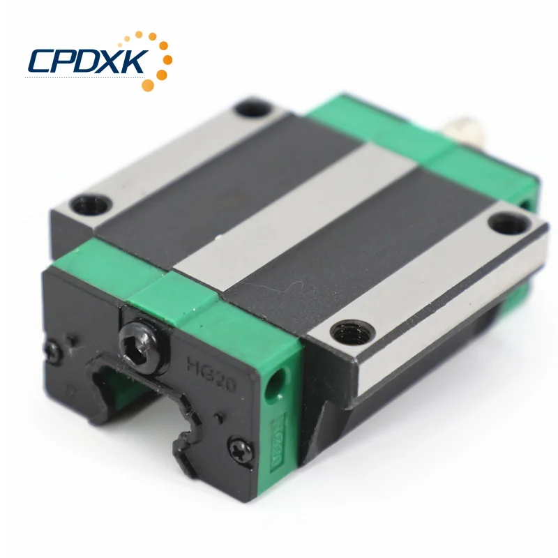 2PCS Linear Guides HGR15/HGR20/HGR25 With 4 PCS Square Type Carriage Bearing Block HGH...CA/HGW...CC for CNC Parts