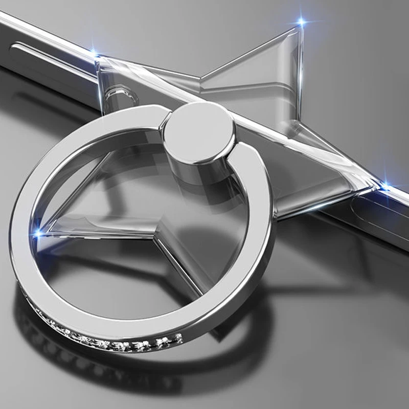 Transparenter Handy-Ringhalter mit Ständer 360° ° Graddrehung, transparenter Fingergriff, Ständer, kompatibel mit iPhone Xiaomi für Handyhülle – Detail 13