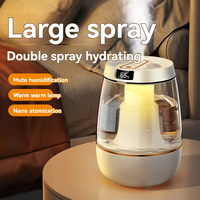 2L large capacity humidifier desktop household small silent office bedroom usb pregnant and infant air dual spray