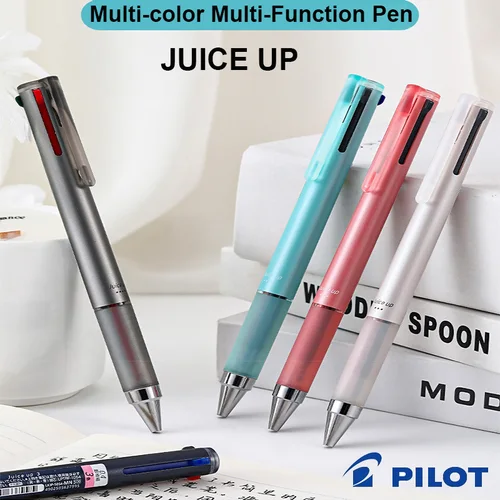 Imagen 2 del producto Bolígrafo Modular Japan Pilot Juice Up, bolígrafos de Gel ultrafinos de 3/4 colores de 0,4mm, escritura suave a base de agua, accesorios de papelería versátiles