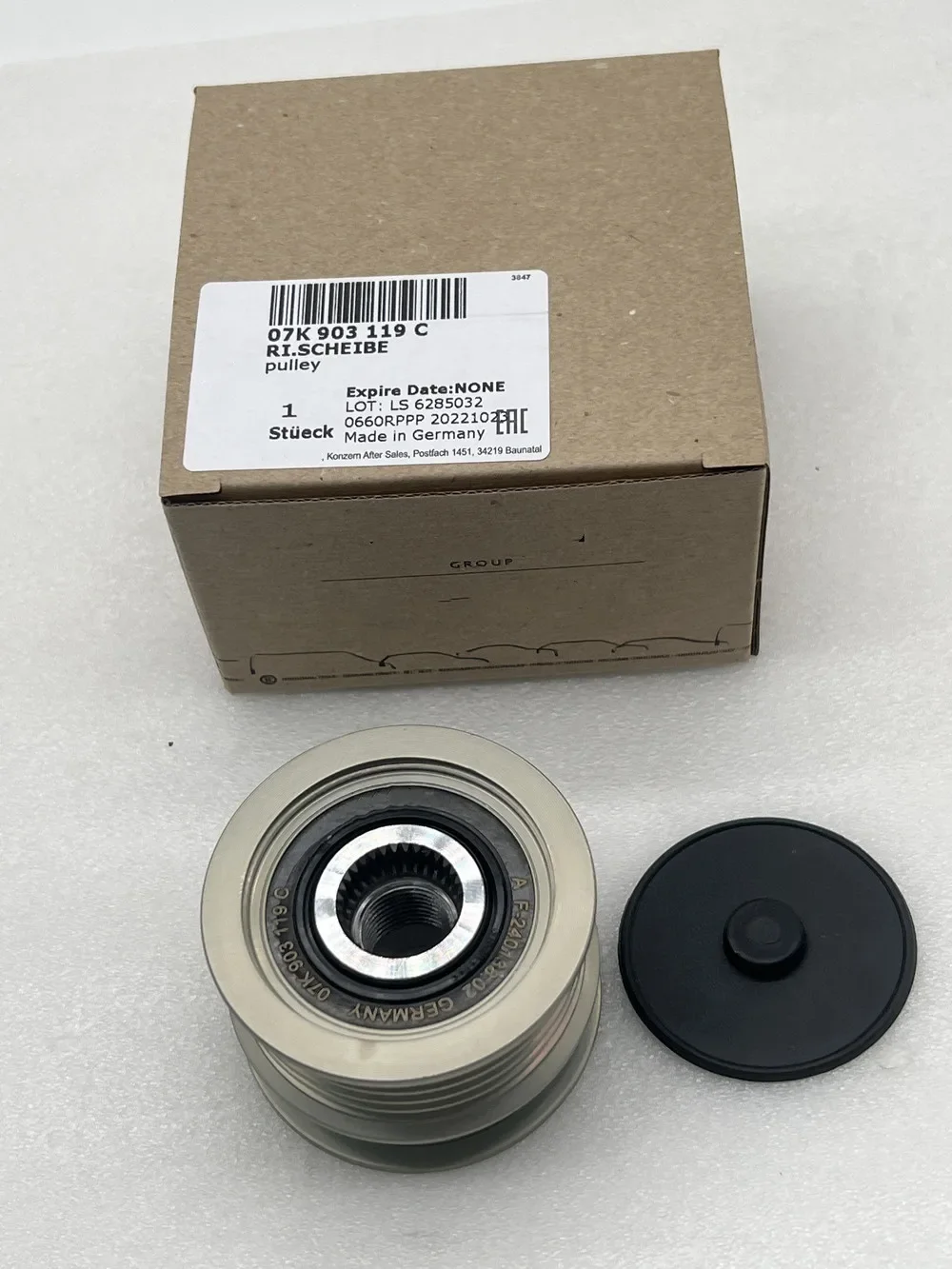 Genuine Top German Quality 07K903119C Alternator Freewheel Clutch Pulley 535011310 For VW Jetta Beetle Passat F00M147859