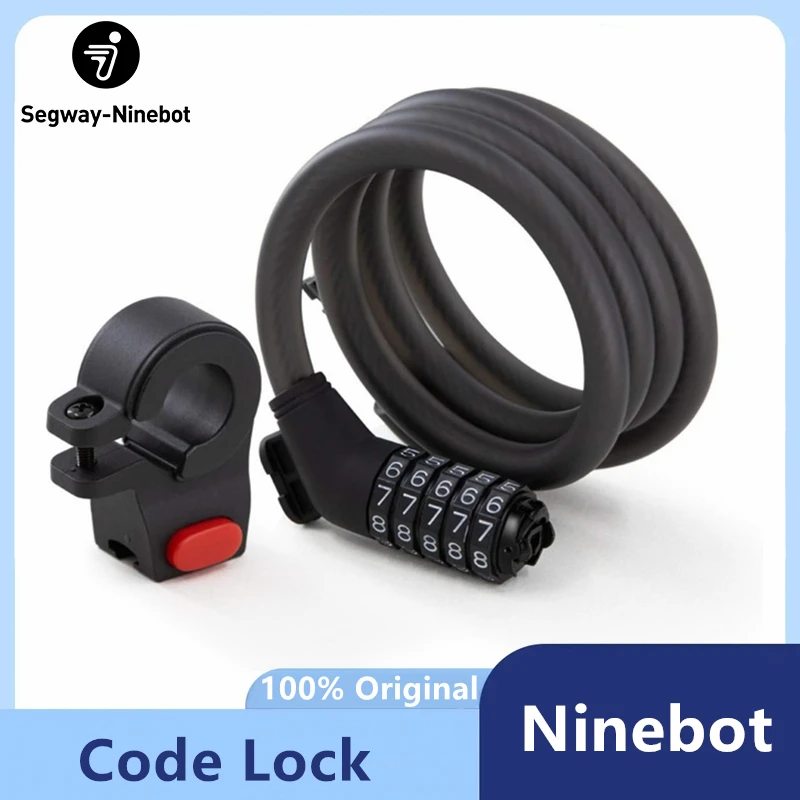 Original 5-Digit Safe Code Lock for Ninebot by Segway MAX G2/G30/F2 Pro/GT2/P100S/ZT3 Pro/GT3/F40 Scooter Portable Lock Padlock