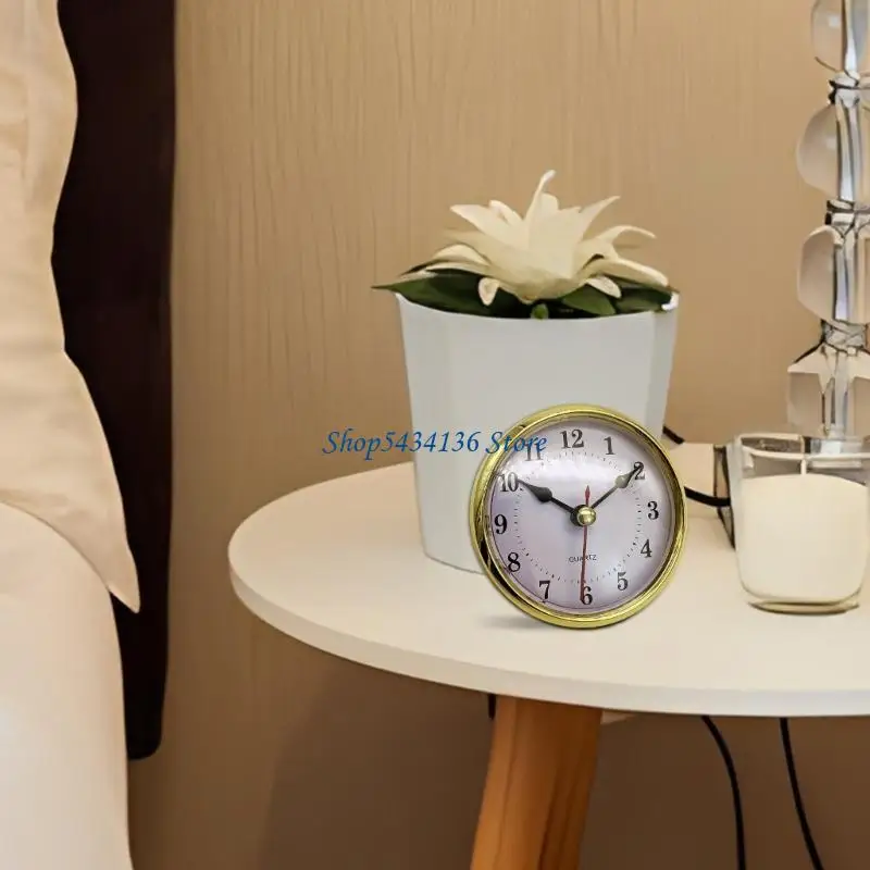 H7ED Round Clock Gallbladder Arabic/Roman Number Watch Head Clock Quartzs Movement