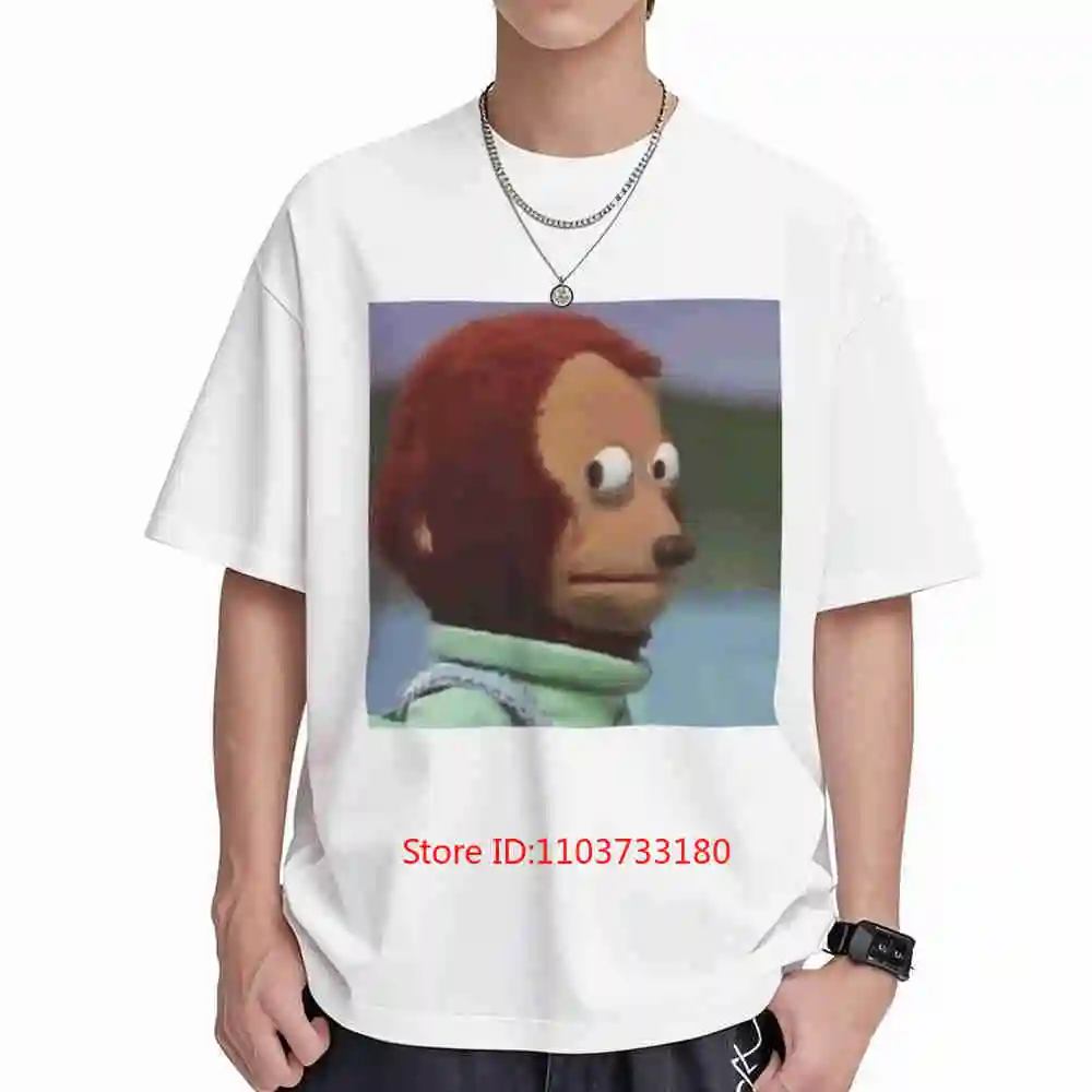 Monkey Puppet Meme Awkward Side Eye Short Sleeve Tee 100% Cotton T-Shirt
