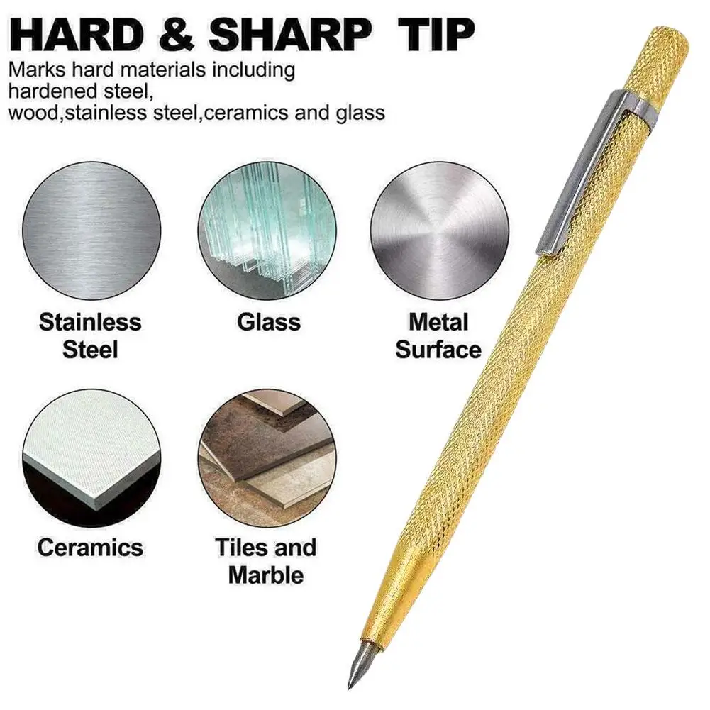 1/2/3/5 قطعة مجموعة أقلام تحديد البلاط الماسي ، أدوات تشغيل المعادن الدقيقة وأدوات النجارة لقطع الزجاج واللكم والبلاط والمعادن والخشب