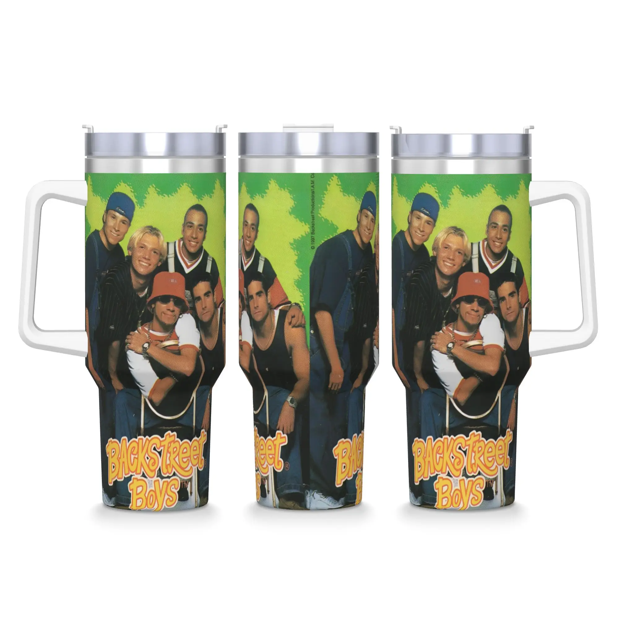 BSB Backstreet Boys Band  Tumbler  Cold Drink Water Bottle Portable Stainless Steel Thermal Mug Graphic Travelist Mugs Cup