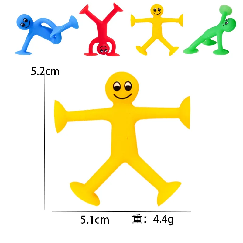 Saugnapf-Männerspielzeug, Stressabbau-Fidget-Spielzeug für Kinder, Neuartiges Saugnapf-Zwergenpuppen-Spielzeug, Anti-Angst-Sensorikspielzeug für Partygeschenke – Detail 1
