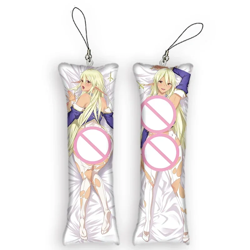 

New Pattern Sexy Mini Pendant Dakimakura Keychain Mini Anime Body Pendant Double Sided Cartoon Anime Keychain Otaku Gifts