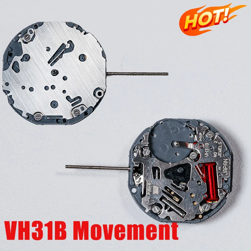 VH31B Movement Sweep Second 3 Hands Japan Quartz Movement Tmi Time Module Movement VH31B 110 ½ Ligne Quartz Movement Three Hands