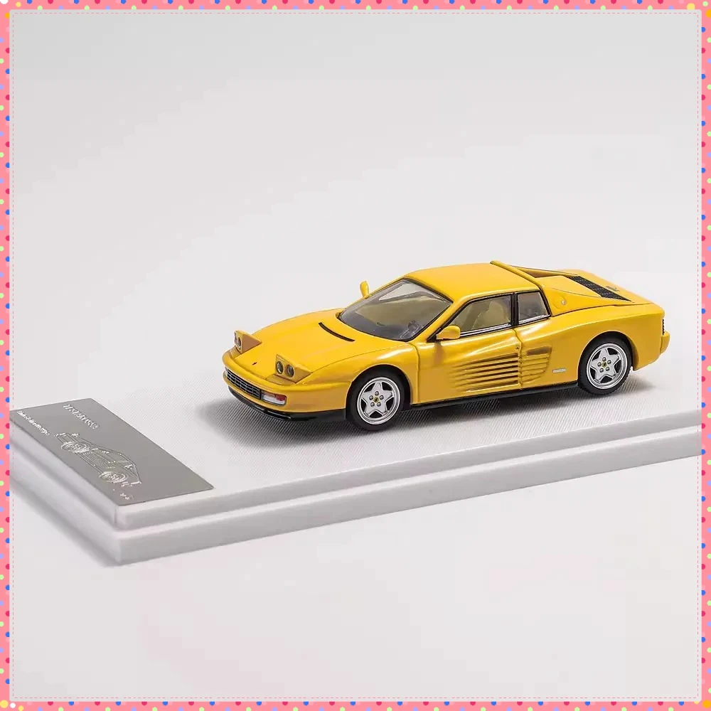 Diecast XF  Alloy 1: 64 1988 Testarossa Retro Luxury Sports Car Standing Lamp Edition Car Model Holiday Gifts Toys