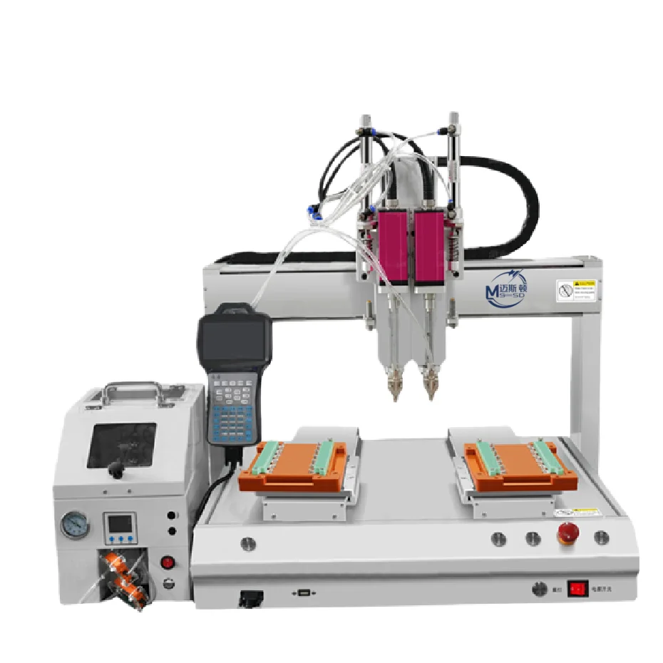 MSD High-Efficiency 4-Axis Double Station Dual-Head Stepping Motor Automatic Screw Locking Machine Precise Positioning Fast