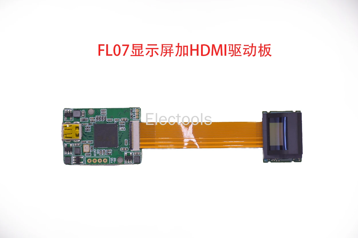 FE01M-1 0.38 1280x720P FLCOS Micro DIY okulary nakrycia głowy z płyta sterownicza HDMI