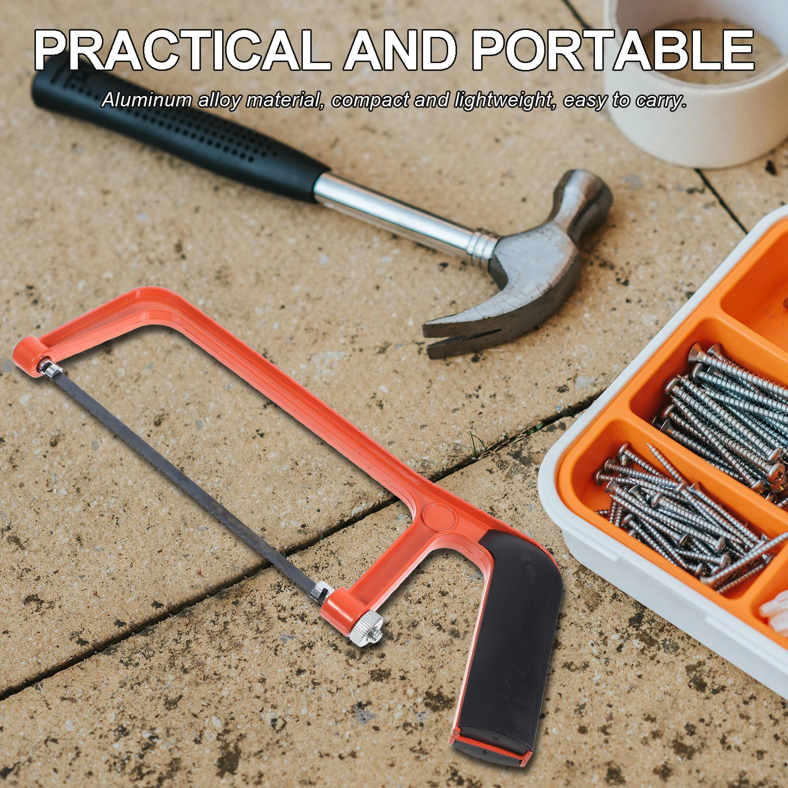 

Mini Hacksaw 6 Inch Portable Hand Lightweight Aluminum Alloy Frame For Woodworking Pull Small Coping Saw Scroll Saw Hand