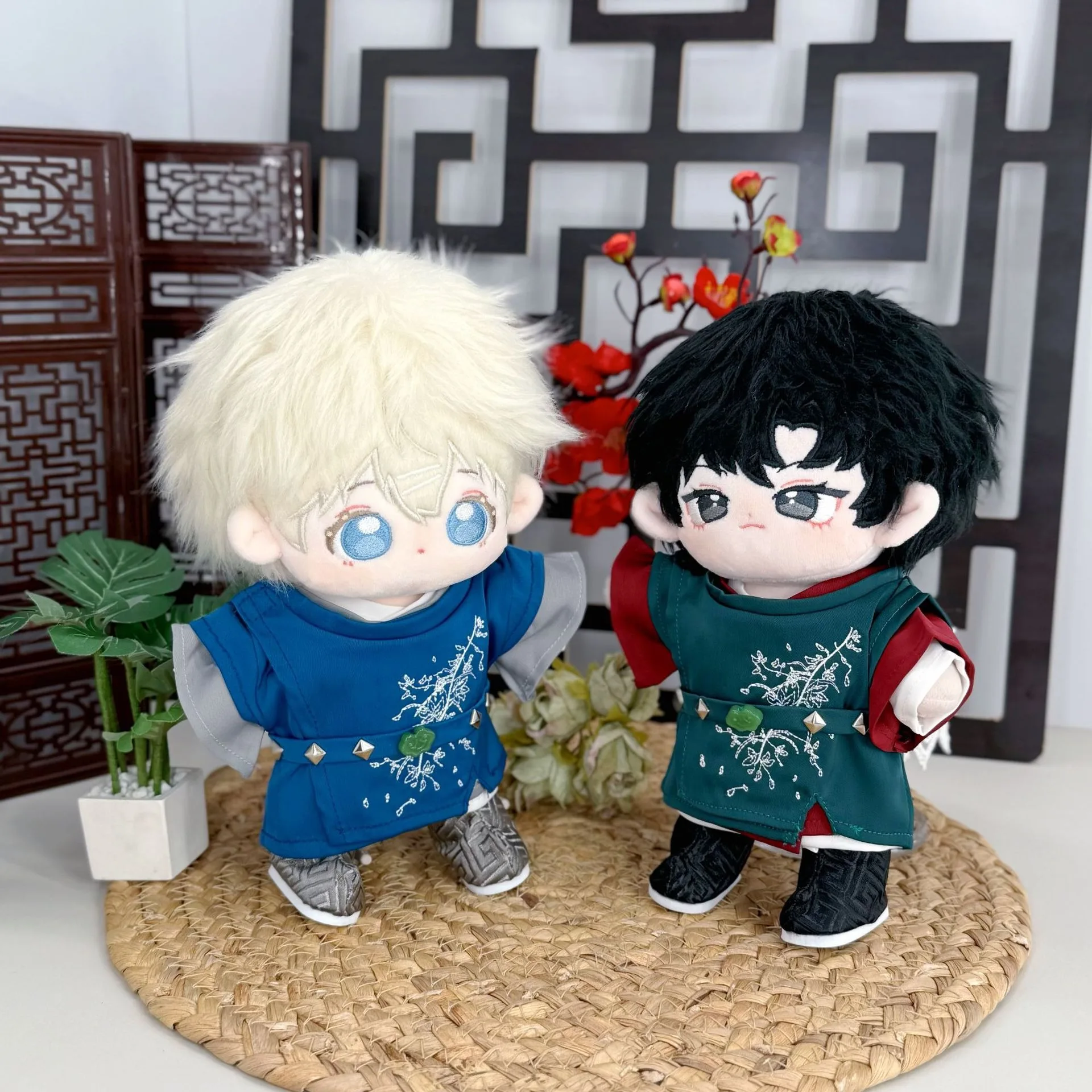 

20CM Doll Clothes Ancient Costume Suit Chinese Style Hanfu Outfit Set Cotton Plush Toys Clothing Accessories