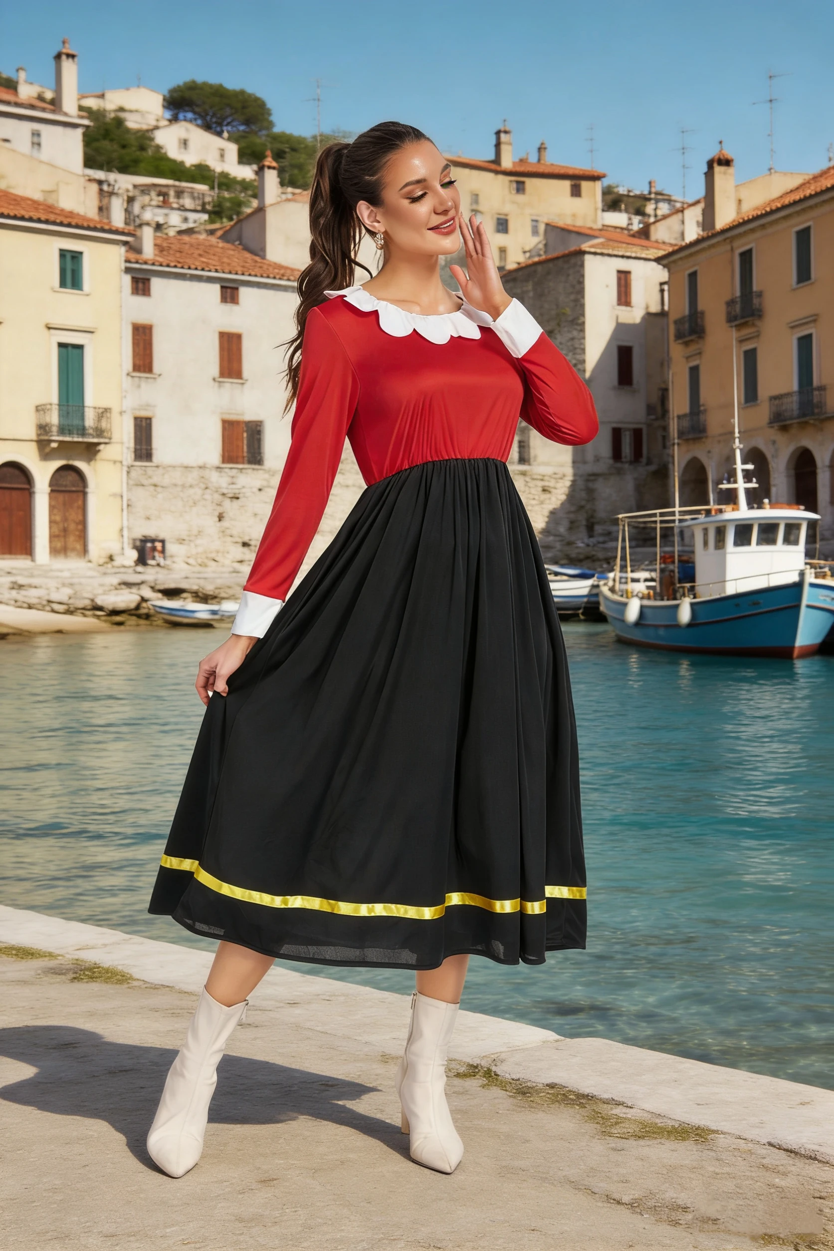 

Костюм моряка для косплея с героями мультфильмов, верхняя юбка для взрослых и женщин, карнавальные нарядные вечерние платья, костюмы больших размеров, женские нарядные униформы, юбки