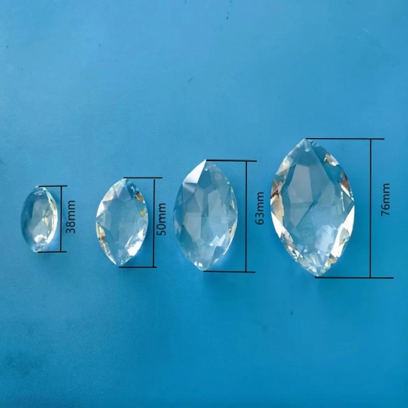 38mm Crystal Beads Horse Eye Type Glass Drop Pendant For Suncatcher Lighting Chandelier Parts DIY Home Wedding Party