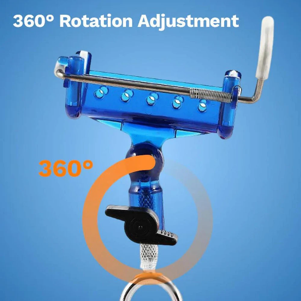 360° Rotatable Adjustable Fishing Rod Holders Self-Locking Fish Pole Bracket Ground Bank Fishing Rod Rack Stand Fish Pole Holder