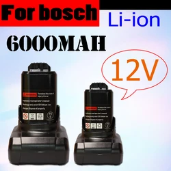 12V 6.0 Ah Li-Ion BAT420 Replacement Battery for Bosch BAT411 BAT412 BAT413 BAT414 10.8 V Battery Cordless Power Tools