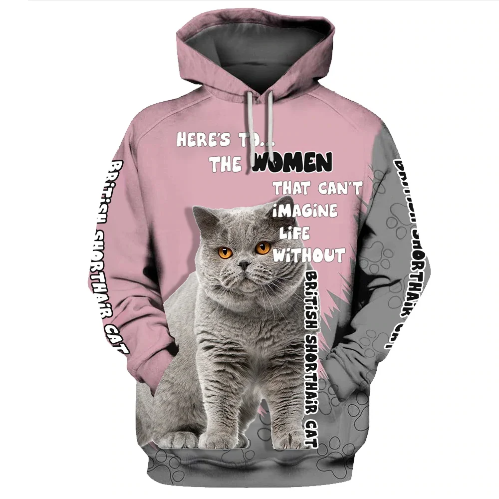 HX Maine Coon Hoodies Animal Cats 3D Graphic Paws Art Paint Sweatshirts Hoodie Fashion Pullovers Women Sportswear