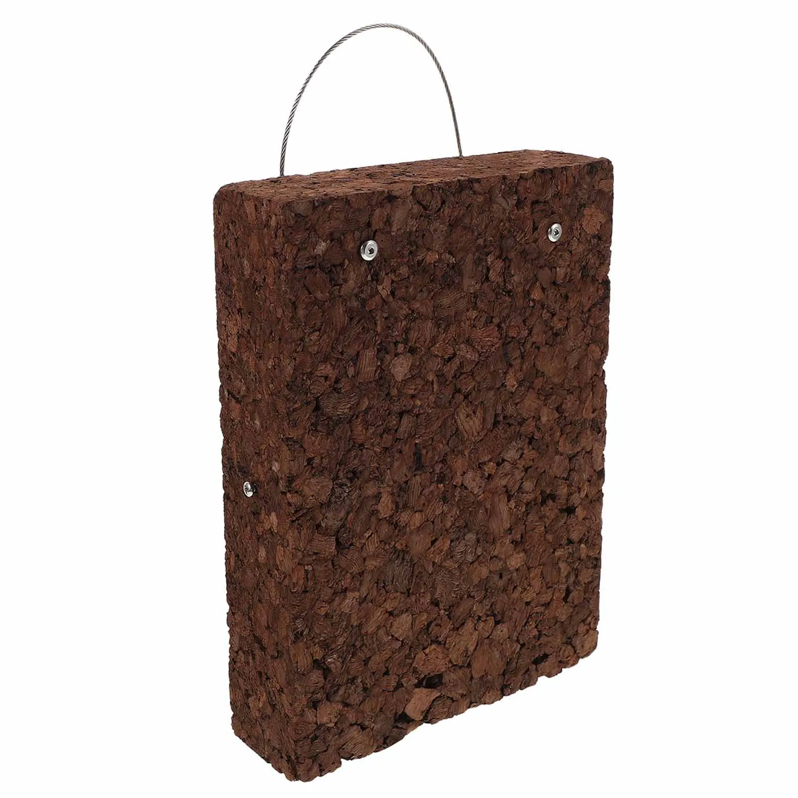 Fern Mounting Board Carbonized Cork Thickened Wall Hanging Planter 17x25x5cm Rustic Indoor Outdoor Fern Orchid Succulent Display