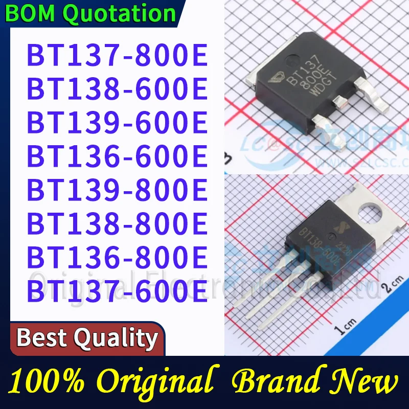 

5 шт./лот BT137-800E BT138-600E BT139-600E BT136-600E BT139-800E BT138-800E BT136-800E BT137-600E В наличии Оригинальные высококачественные
