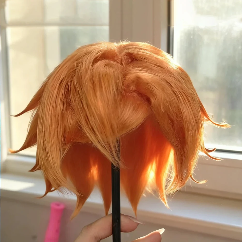 

Парик для куклы BJD с большой головой, цветной парик для куклы-принцессы, искусственные волосы для куклы