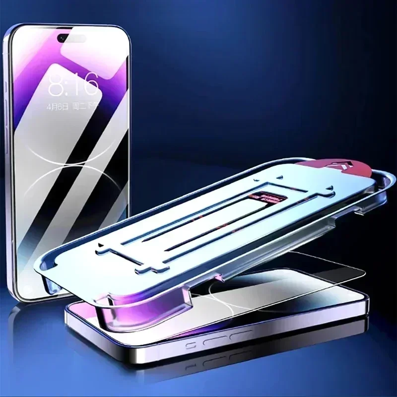 3 Buah Pelindung Layar Kaca Tempered Bebas Debu untuk OPPO Find X8 X5 Pro X3 Lite Kit Pemasangan Film Anti Ledakan