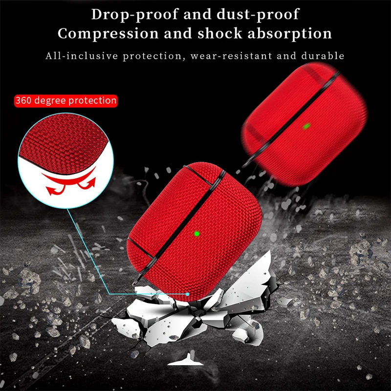 Funda impermeable de nailon para auriculares Airpods Pro 2, 2. ª generación, 2022, para Apple Air Pod 3 Pro 1