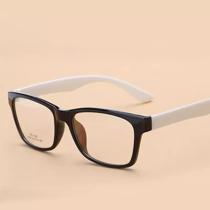 

Ultralight TR90 Prescription Glasses Men Women Vintage Oversized Optical Myopia Eyeglasses Frame Male Custom Eyewear Black White