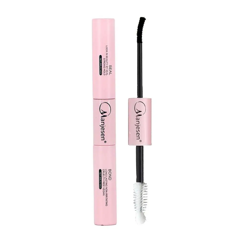 Bond And Seal Double Head False Eyelash Black Glue Non-smudged & Strong Hold Eyelash Glue Sealer For False Lash Practice R2T4