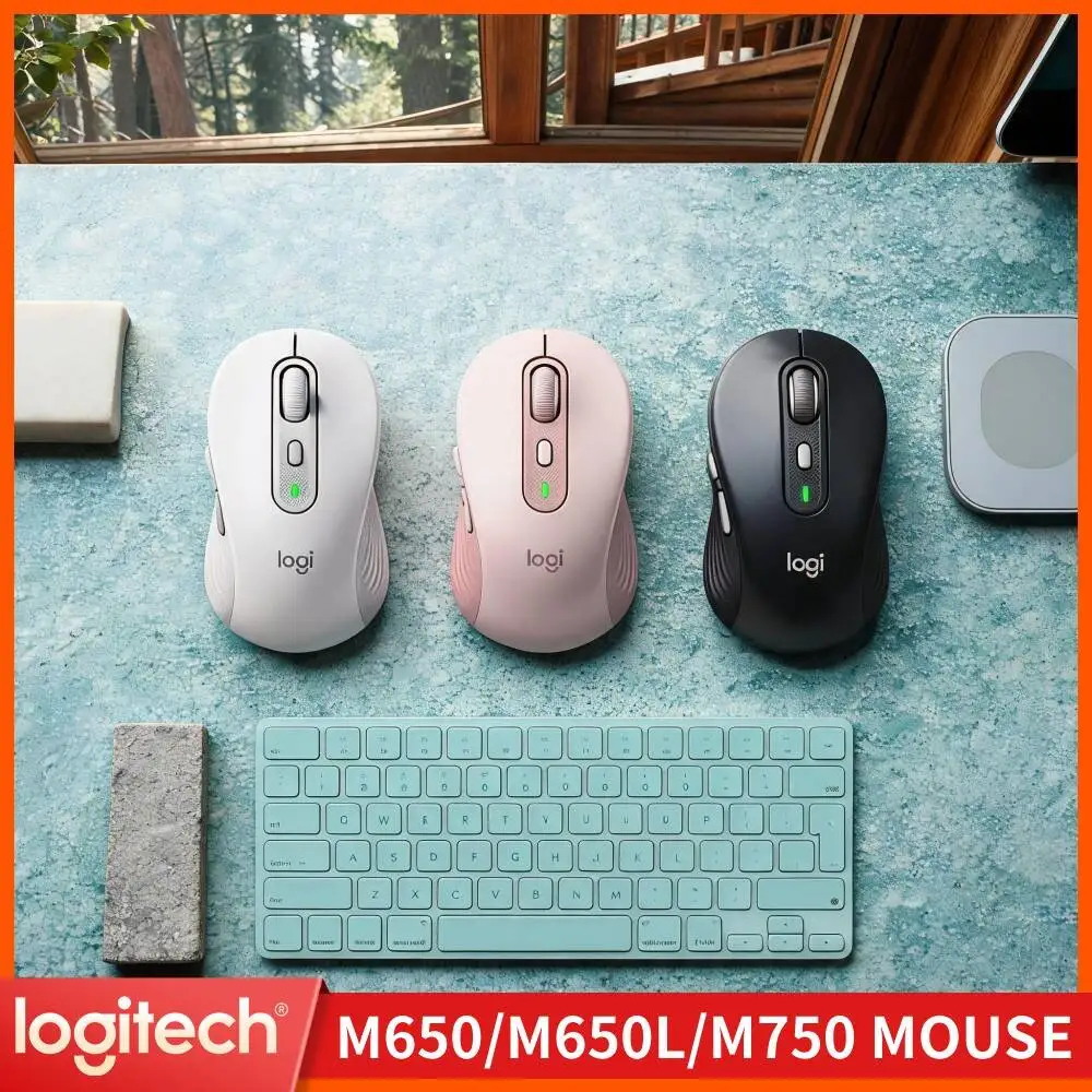 Silent M750 Wireless Mouse - 4000 Adjustable DPI Levels, Dual Connection Mode, Recycled Eco Body, Home Study Helper Essential