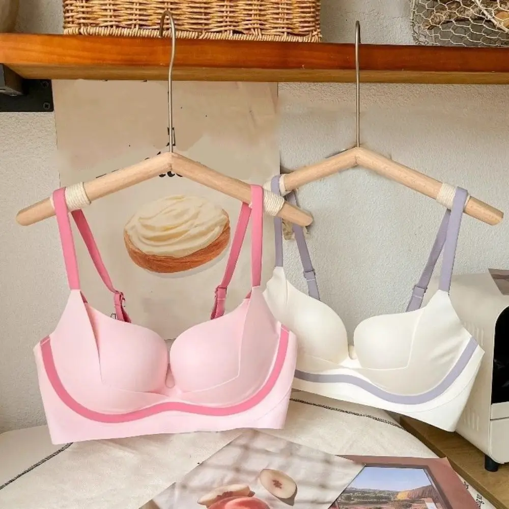 حمالة صدر لاسلكية عميقة على شكل حرف V مضادة للترهل حمالة صدر بدون خياطة للنساء ملابس داخلية مقاومة للصدمات ملابس داخلية للجري #4