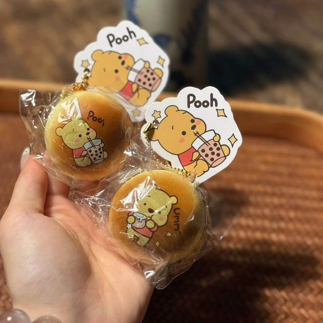 Winnie Bread Slow Squishy ของเล่นของเล่นหยิกรสขนมปังช้า Rebound ของเล่นความเครียดบรรเทาของเล่นคริสต์มาสของขวัญของเล่นของขวัญนักเรียน