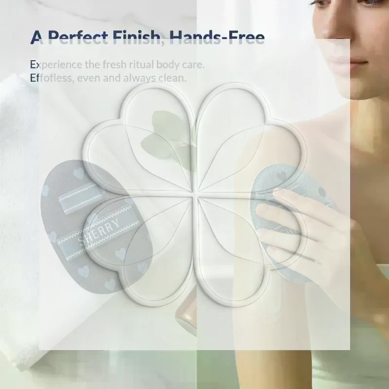 Extra Large Lotion Sunscreen Ointment Applicator Soft Leather Surface Puff Body Cleaner Shower Brush Sunscreen Applicator