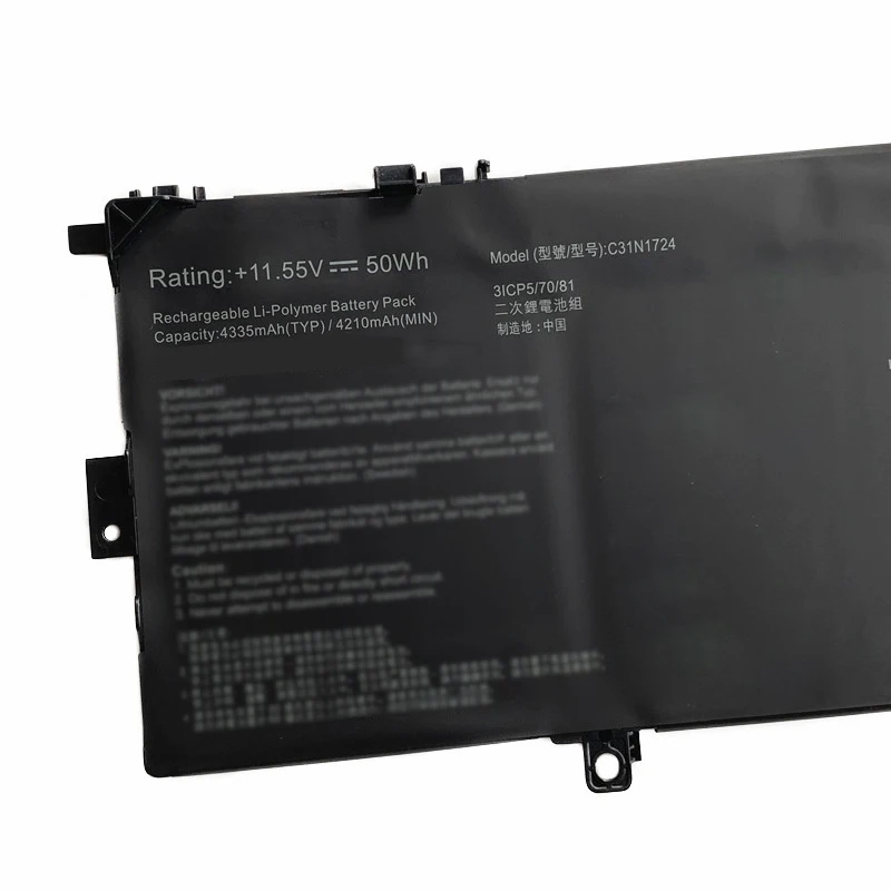 Baterai Laptop UGB C31N1724 Baru UNTUK ASUS ZenBook 13 UX331U UX331UAL U3100FAL UX331FAL UX331FAL-EG017R EG027R 11.55V 4335MAh