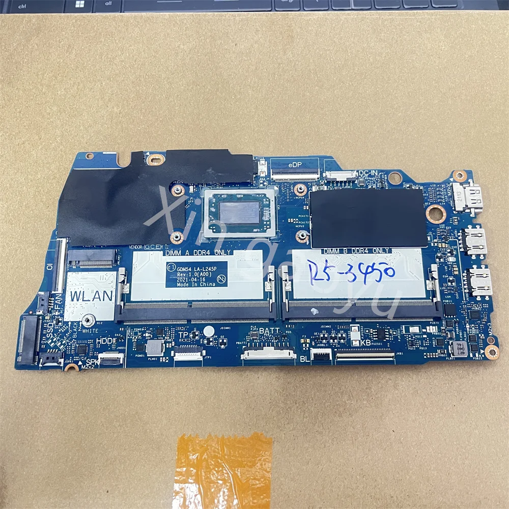 

LA-L245P 0GW26T GW26T original FOR DELL Inspiron 15 3515 Motherboard R3-3250U R5-3450 R7-3700U CPU Test perfect delivery