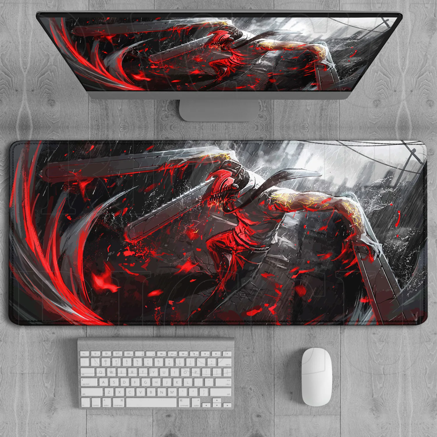 チェンソーマン　レゼ　マキマ　マウスパッド HD チェンソーマン XXL マウスパッド アニメ レゼ ゲーマー マキマ