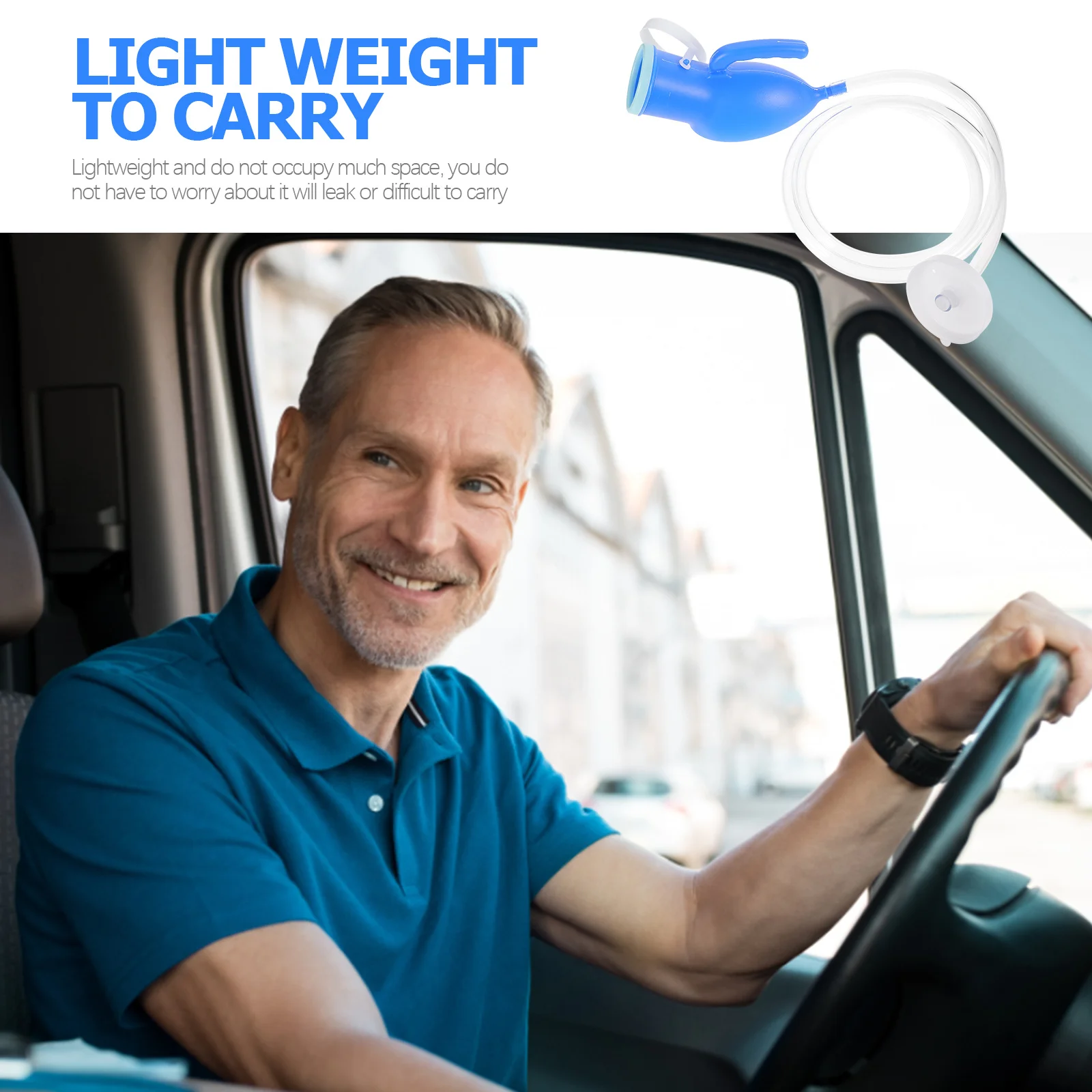 

Reusable Male Urinal Portable Pee Bottle Large Capacity Thickened Material Spill Proof Car Urinal for Men Travel Outdoor