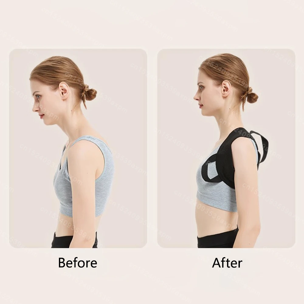 Corrector de postura de espalda Unisex, cinturón ajustable para clavícula, columna vertebral, parte superior de la espalda, hombros, Lumbar,