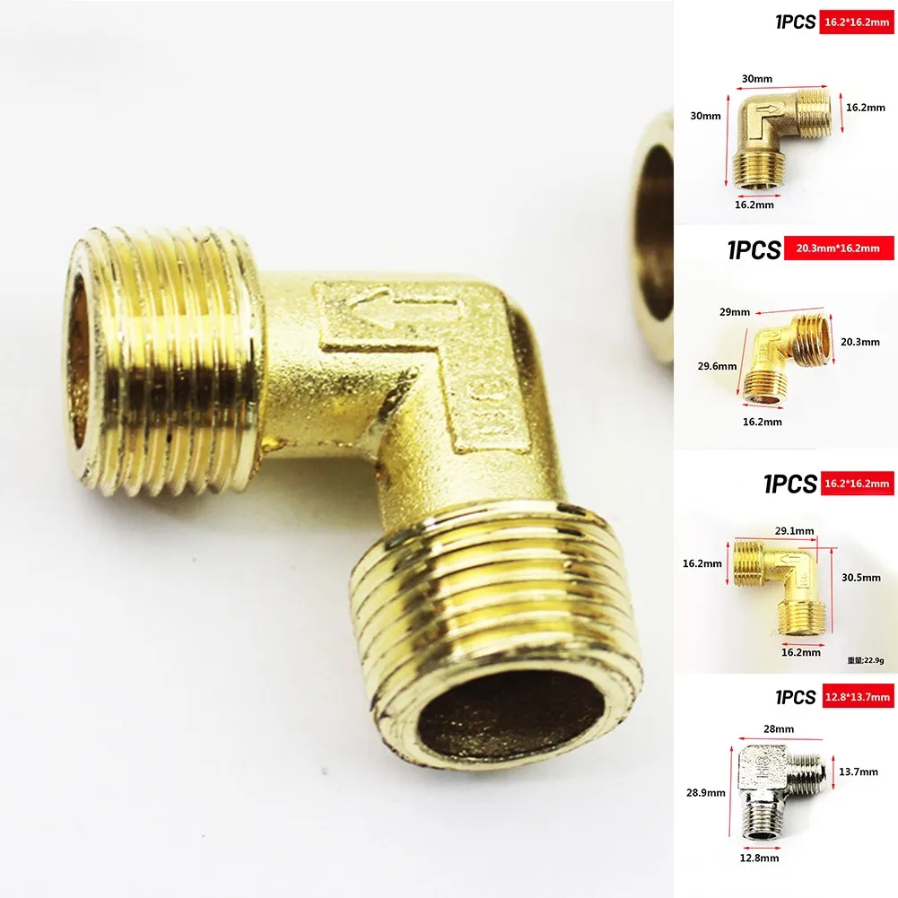 4 Types Air Compressor Pump Elbow Valve Brass Male Thread Relief Valve 90 Degree Coupler Pipe Compressor Pneumatic Tool Parts