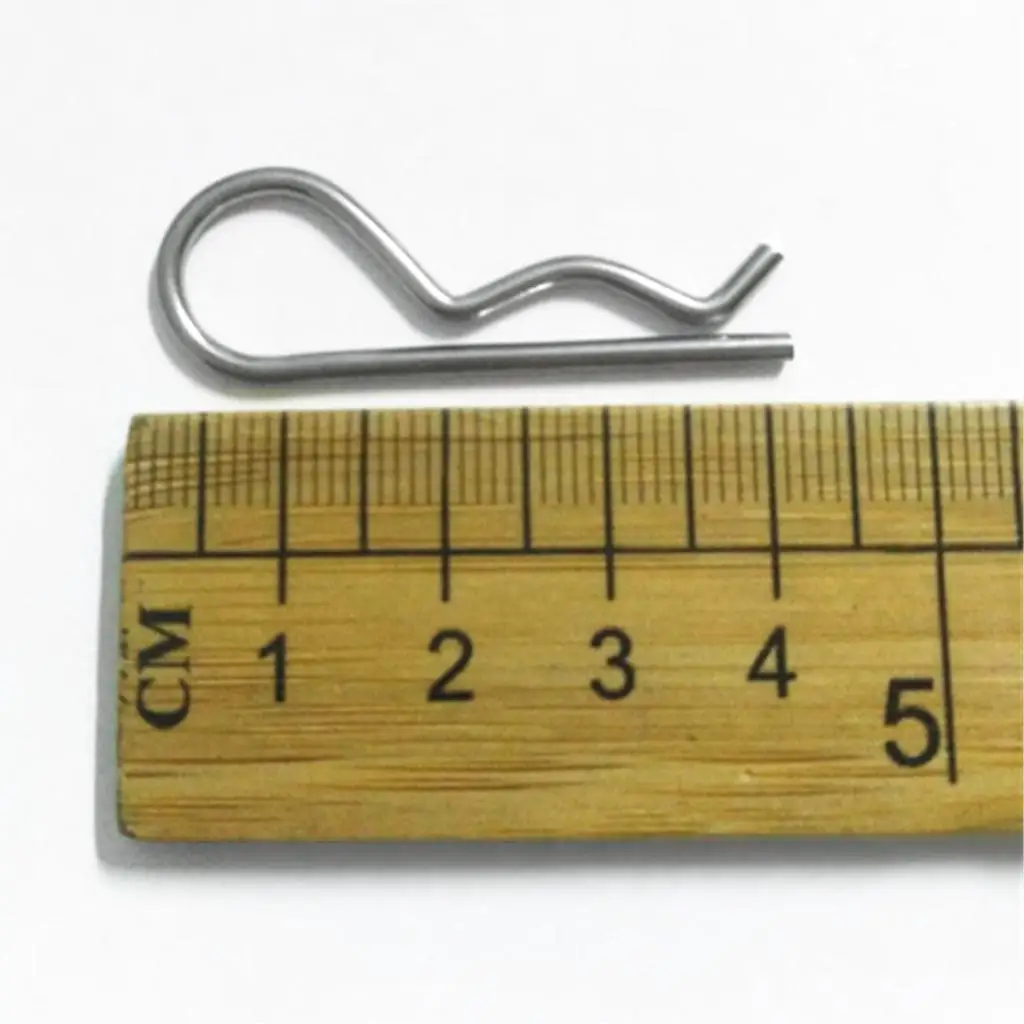 Marine Stainless R Clips Set Heavy Duty Split Pins Retaining Clip Assortment for Trailer Boat Sailing Applications