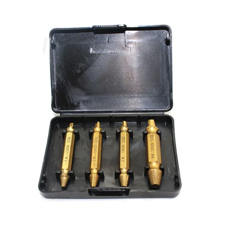 Damaged Screw Extractor Set Hss Drill Bit Stripped Broken Remover Small Easily Quickly Take Out Kit Easy Demolition Power Tools