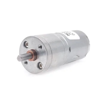 JGA25-370 Geared Motor DC Motor 6V 12V 24V Electric Gear Motor High Torque 5/10/15/30/60/100/150/200/300/400/500/1000/1200 RPM 1