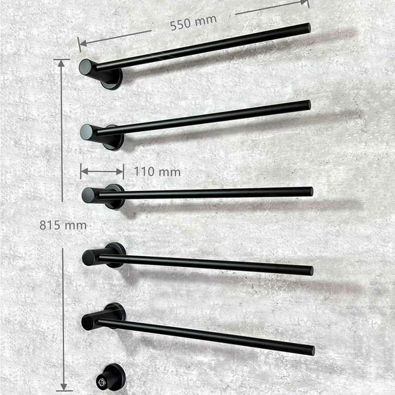 Imagem -02 - Toalheiro Elétrico de 304 5055 ° Barra de Toalha de Secagem Aquecida a Temperatura Constante 220v 55*11*51.5 66.5 81.5cm Aço Inoxidável