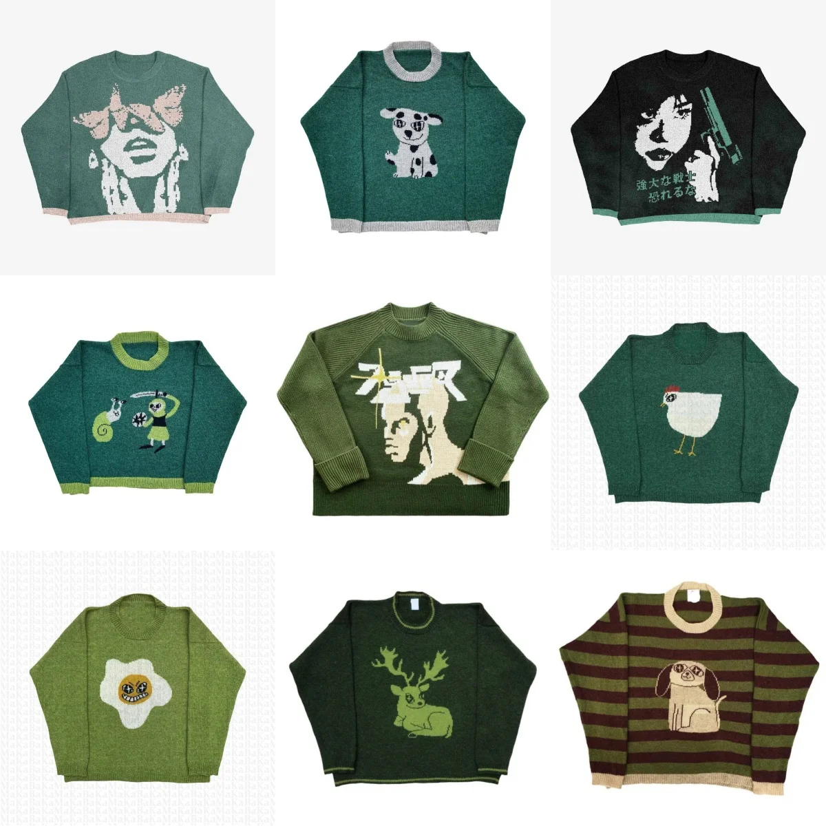 

Women's Pink Y2K Harajuku Pullover Knitwear Warm Winter Streetwear Kawaii Jumper Vintage Top Outerwear