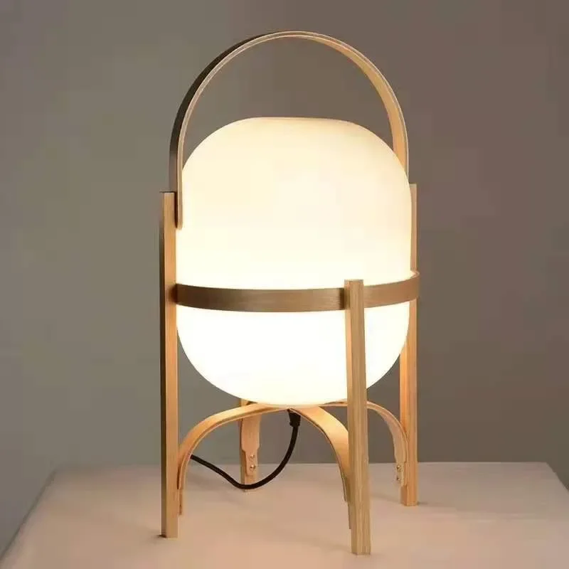 Kreative Stehlampe Kunst Moderne Einfache Led Holz Licht Wohnzimmer Studie Schlafzimmer Nachttischlampe Hause Restaurant Dekoration Licht