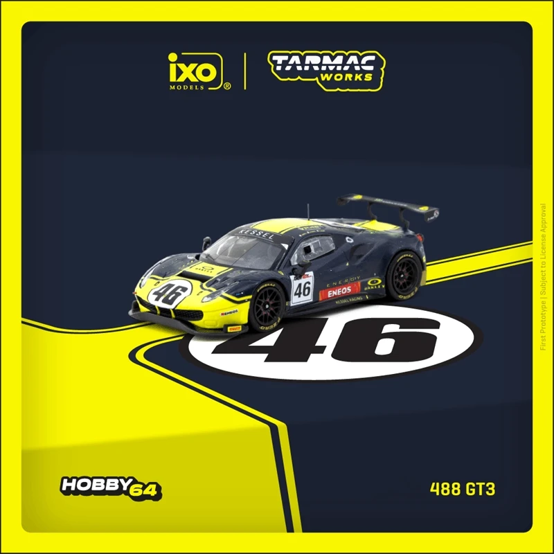 

Tarmac Works 1:64 488 GT3 12 Hours 2019 Race Nr46 By IXO Models Diecast Model Car